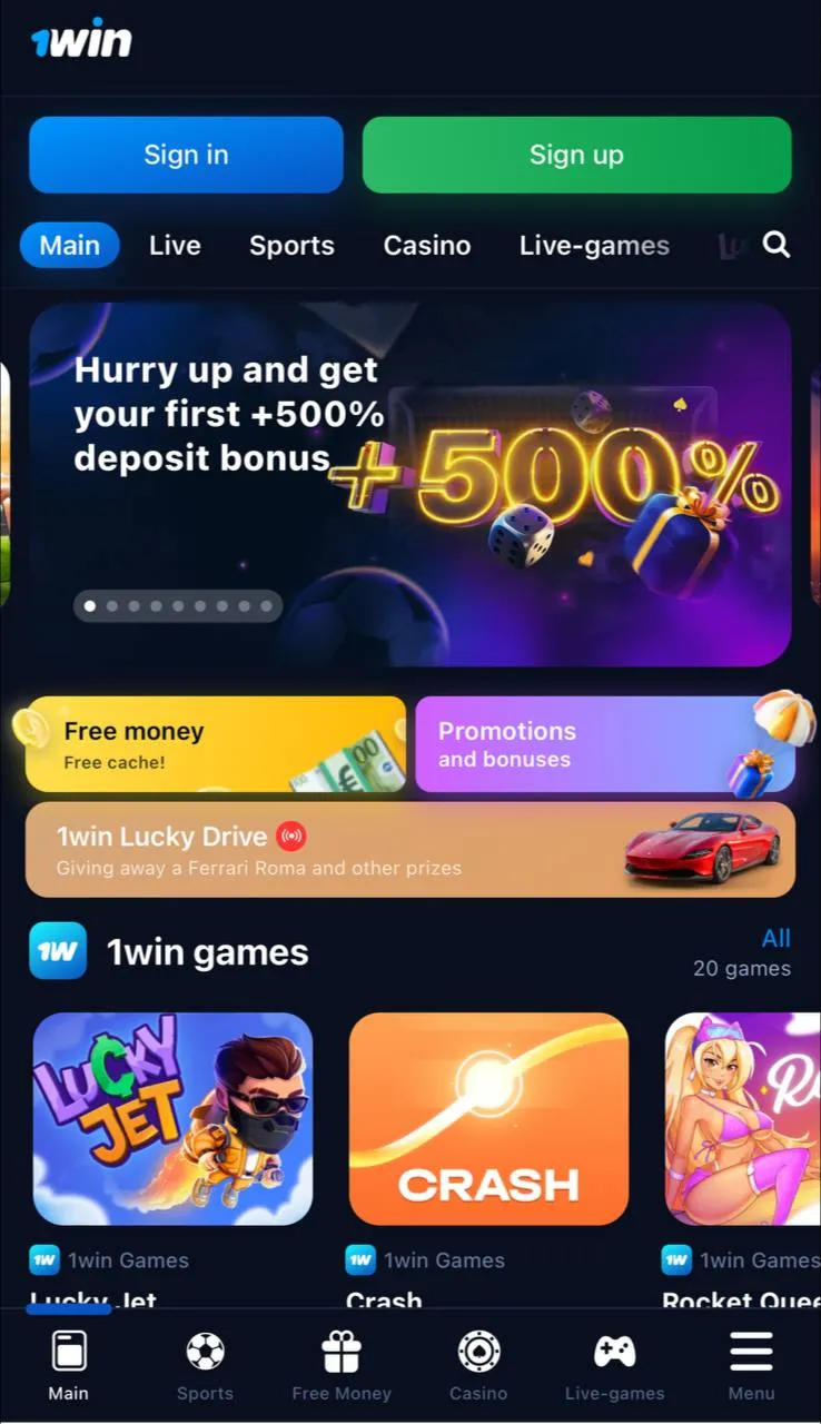 1win mobile app