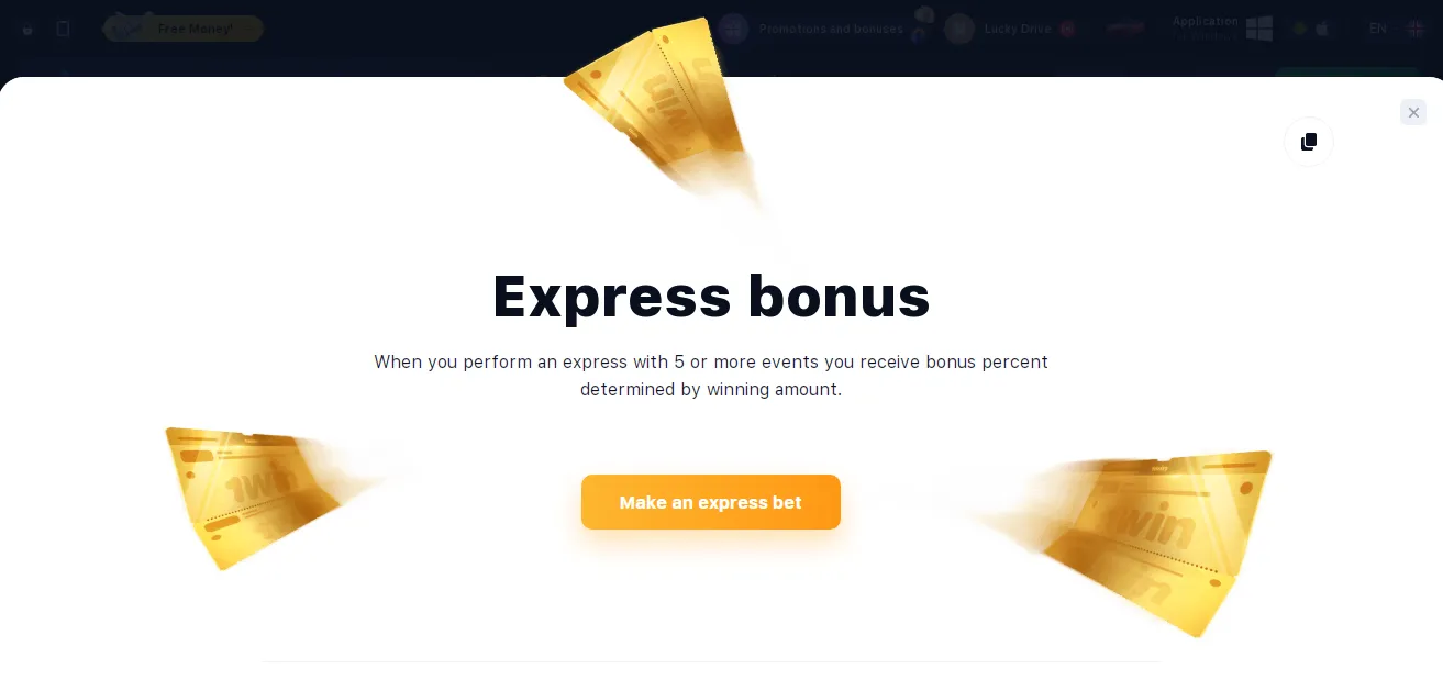 express bonus 1win